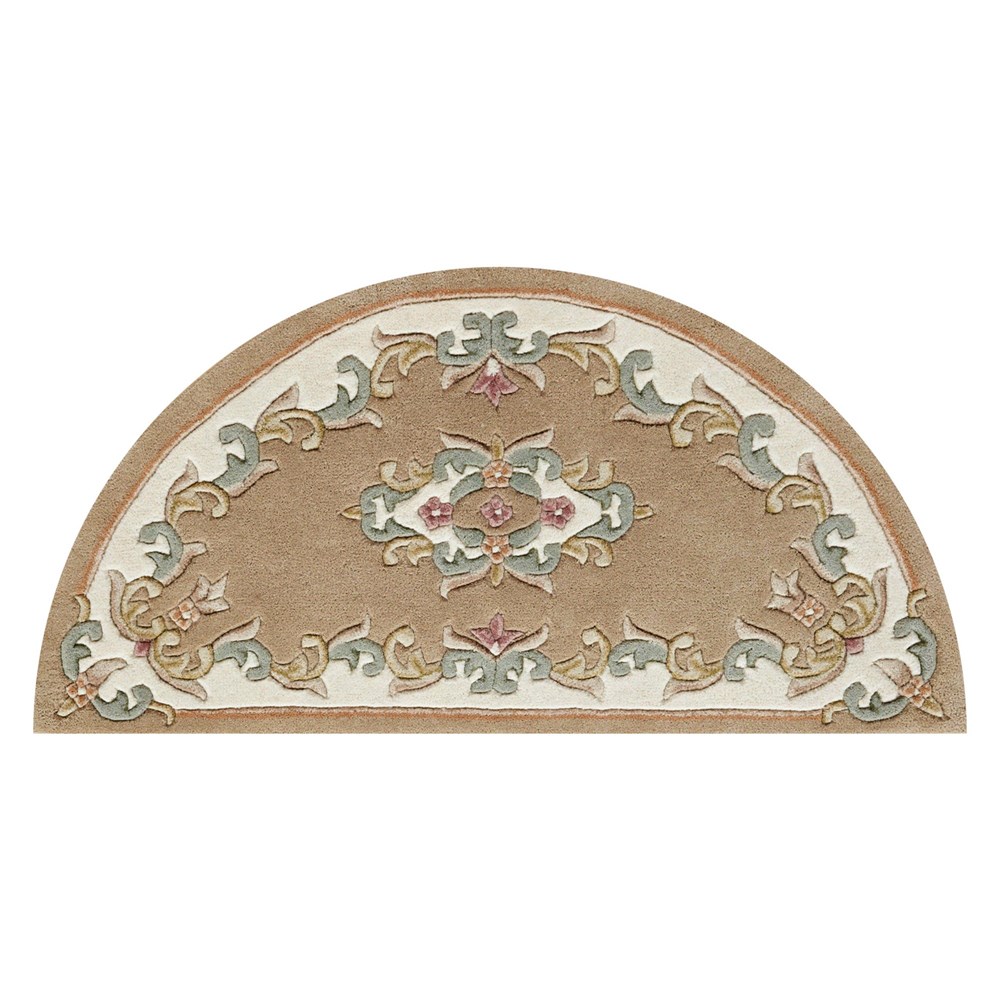 Royal Aubusson Half Moon rugs in Beige